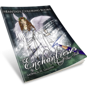Hechiceras y Hadas: Libro para Colorear de Fantasía