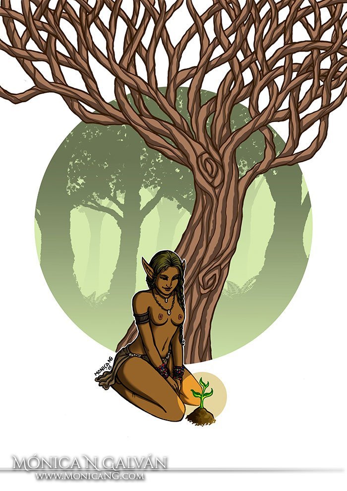Lalaii's Tree Cover - MoonSlayer Art Print