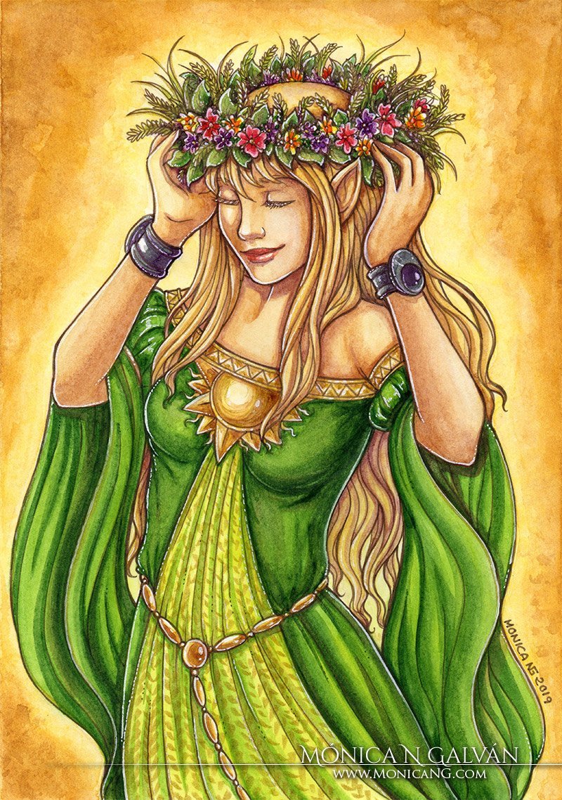 Kitsune of the Silks - Quick ACEO - ORIGINAL