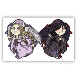 Deneb & Nirur chibi - MoonSlayer - Print