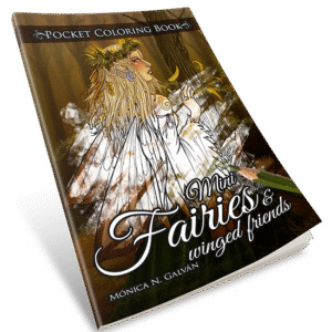 Mini Fairies and Winged Friends: Pocket Coloring Book
