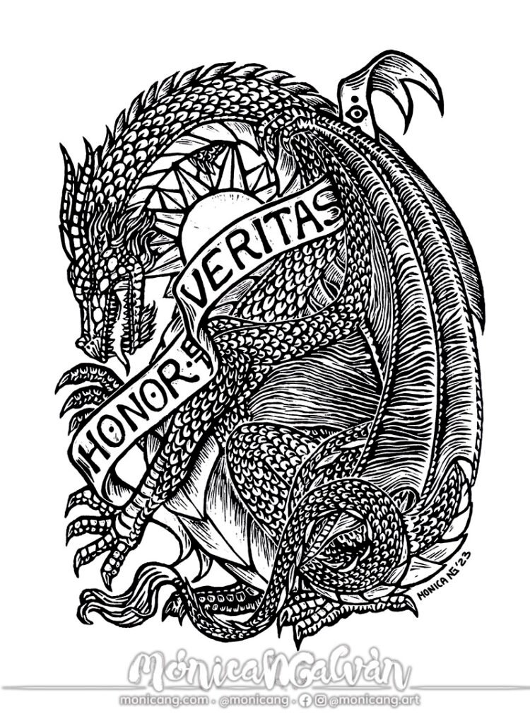 Honor et Veritas – PRINT / Linograbado