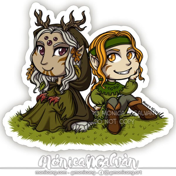Henna & Puck - Sticker