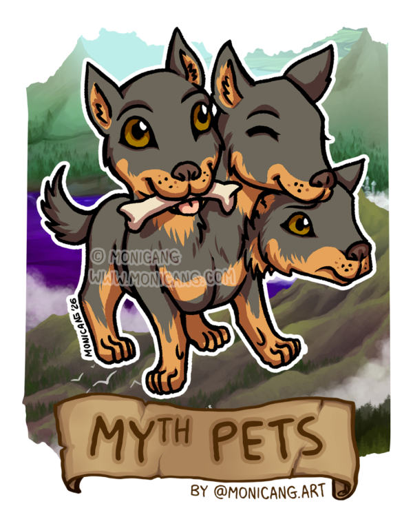 Sticker Cerberus – MYth Pets