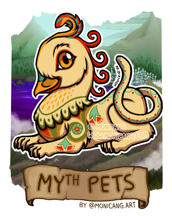 Sticker Minoan Griffin – MYth Pets