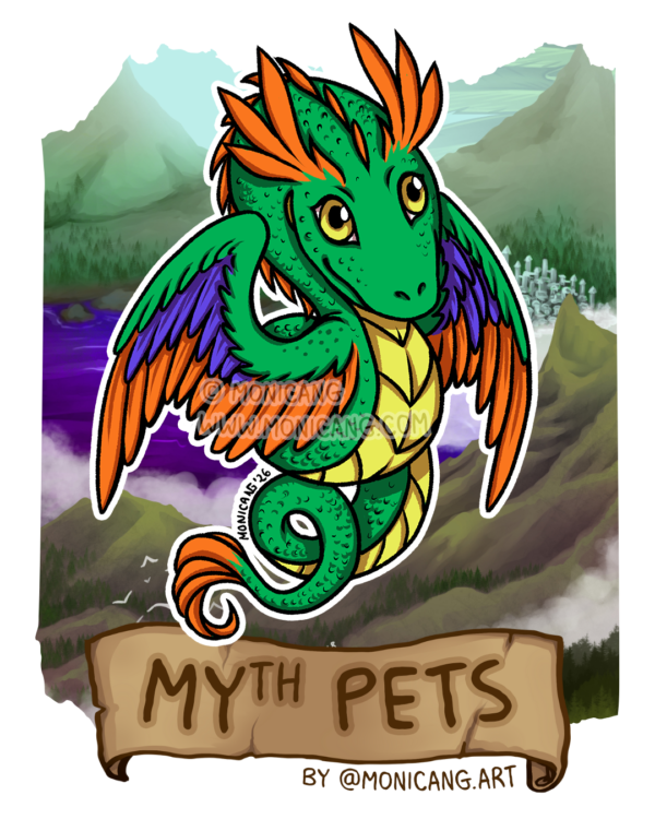 Sticker Feathered Serpent – MYth Pets