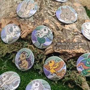 Chapas 32mm -  MYth Pets series 1