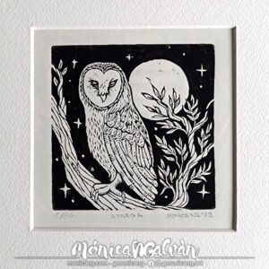 Strega - Limited Original Linocut Print