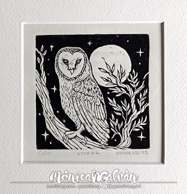 Strega - Limited Original Linocut Print