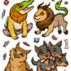 Fluffy! - MYth Pets - Hoja de pegatinas