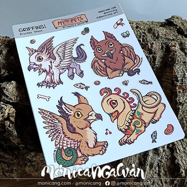 Griffins! - MYth Pets - Hoja de pegatinas